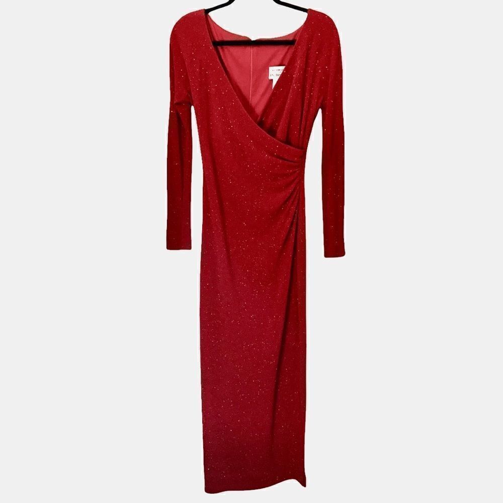 Vintage Victor Costa Floor Length Shimmer Evening Gown